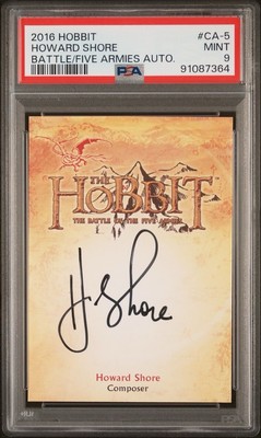 Howard Shore Auto 2016 Hobbit Lord Rings LOTR COMPOSER AUTOGRAPH PSA 9 Pop 5  1+