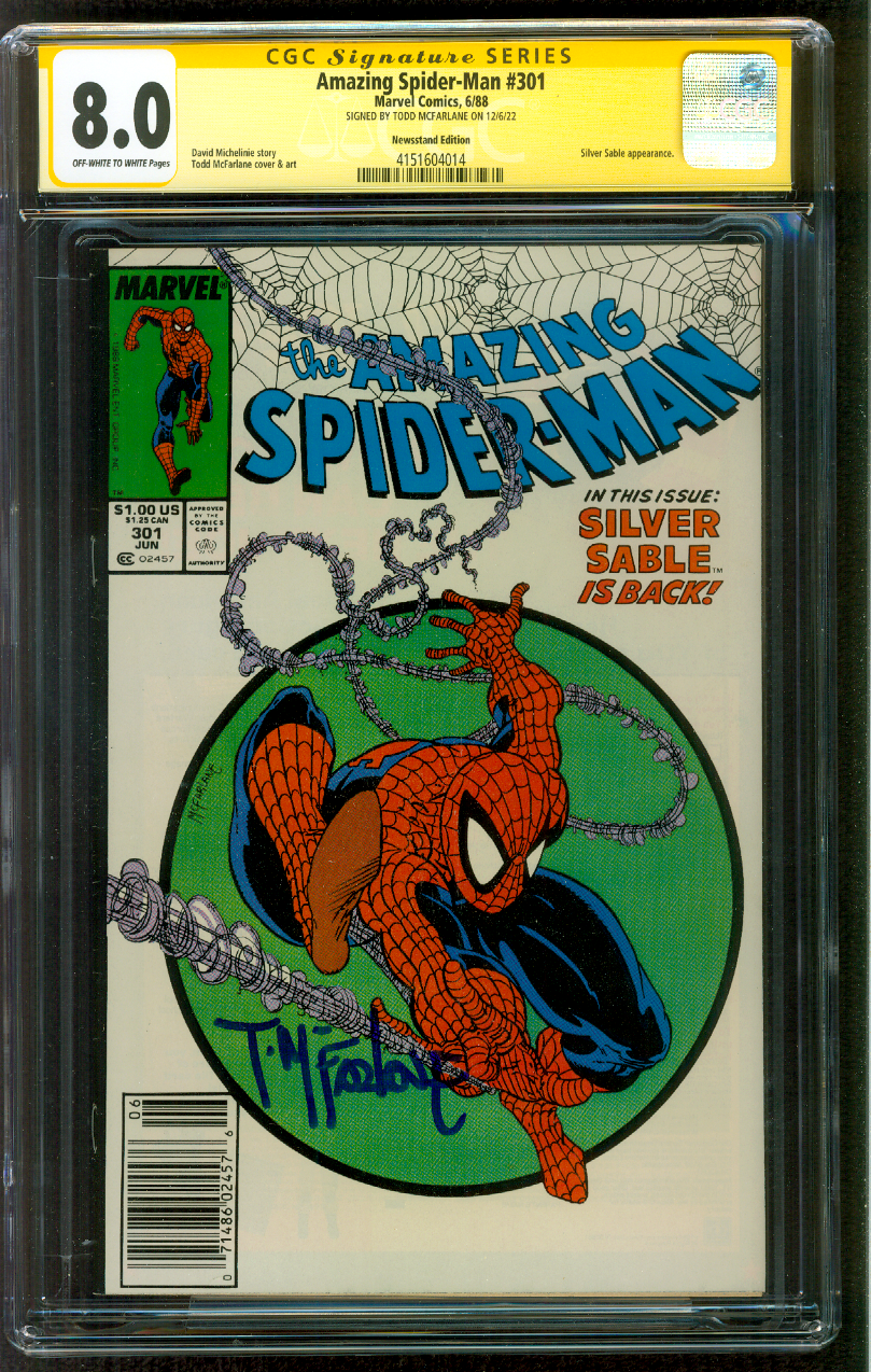 アメコミ CGC9.0 amazing spiderman 301 newsstand s-l400.jpg