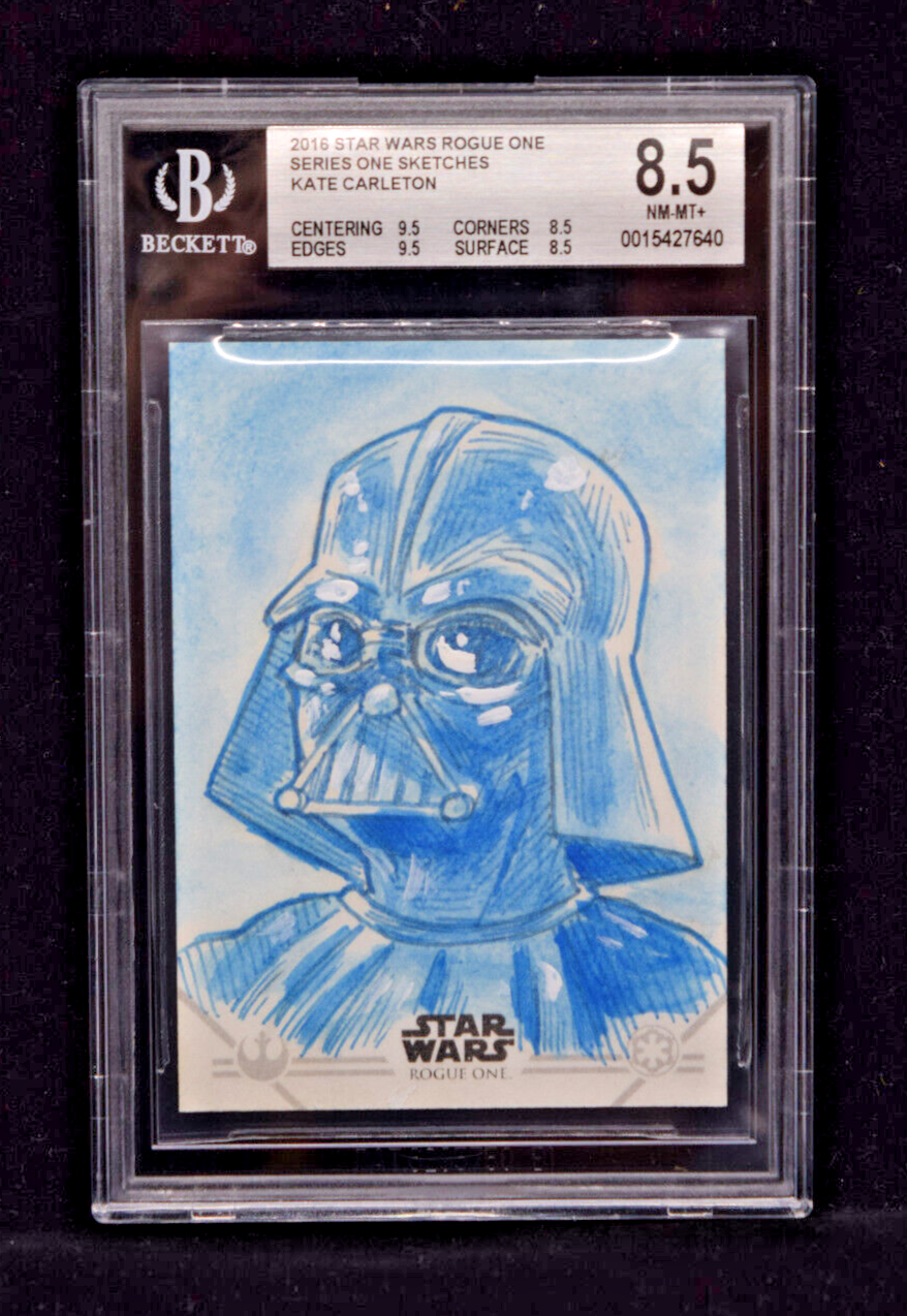 Star Wars Sketch Card 1/1 BGS Graded Darth Vader Rogue One Star Wars Sketch Card 1/1 BGS Graded Darth Vader Rogue One