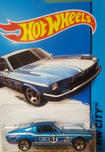 Hot Wheels 67台セット Hot Wheels '67 Custom Mustang HW City Blue 1:64 Scale New