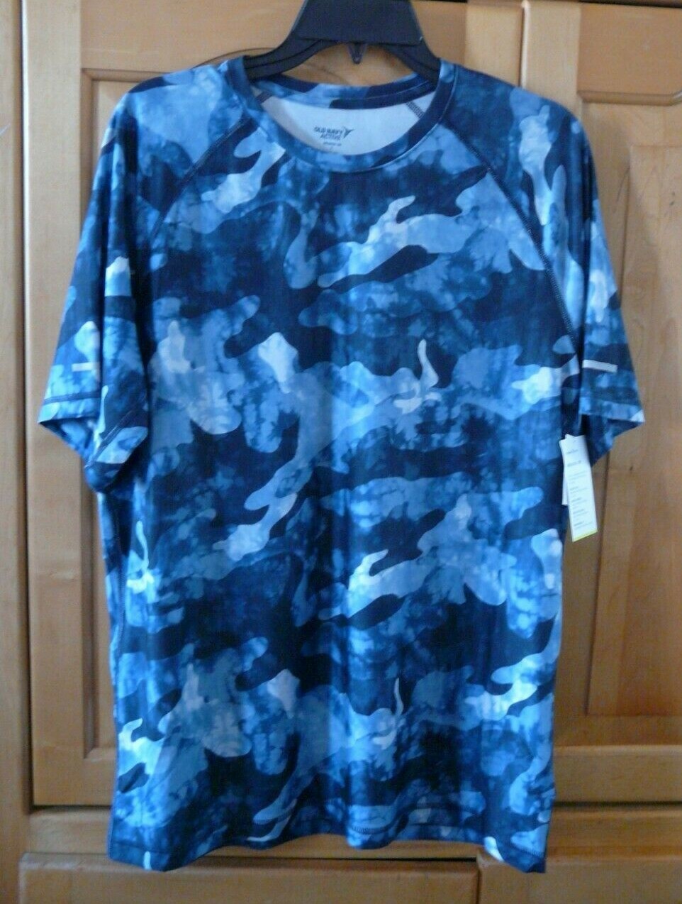 

МУЖСКАЯ ФУТБОЛКА OLD TENY BREATHE ON GO DRY, СИНЯЯ ФУТБОЛКА С КАМУФЛЯЖНЫМ АКТИВОМ, МЛ, Blue camouflage