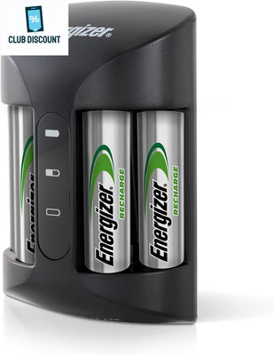 Energizer Rechargeable AA and AAA Battery Charger (Recharge Pro) with 4 AA NiMH 