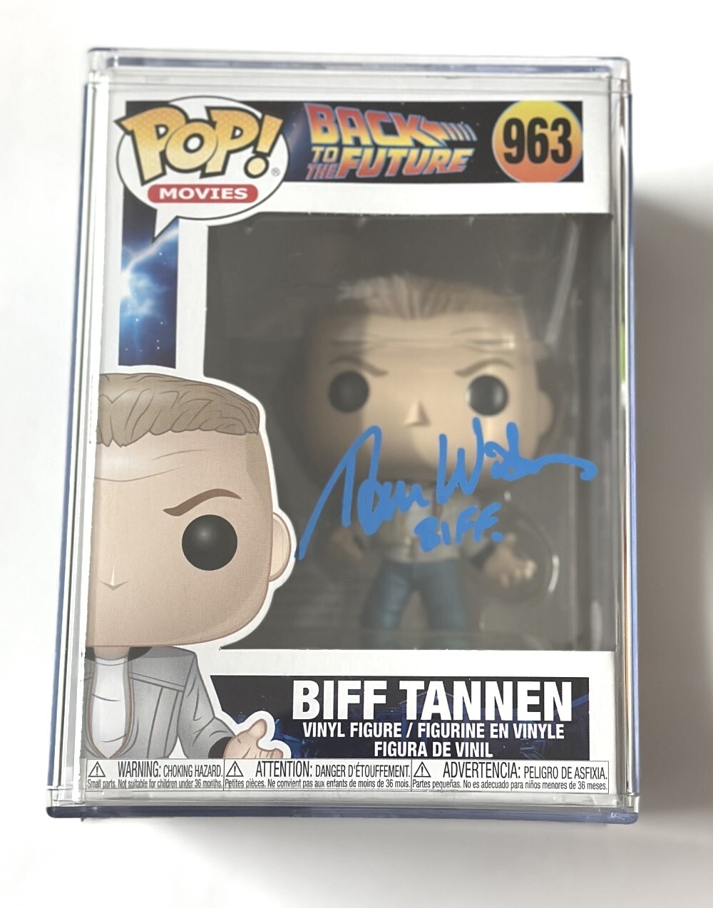 BACK TO THE FUTURE TOM WILSON SIGNED BIFF TANNEN FUNKO