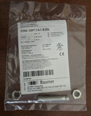 NEW Baumer IFRM 08P17A1/S35L Inductive Proximity Sensor IFRM08P17A1S35L