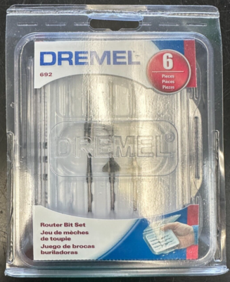 Dremel 6 piece sale router bit set
