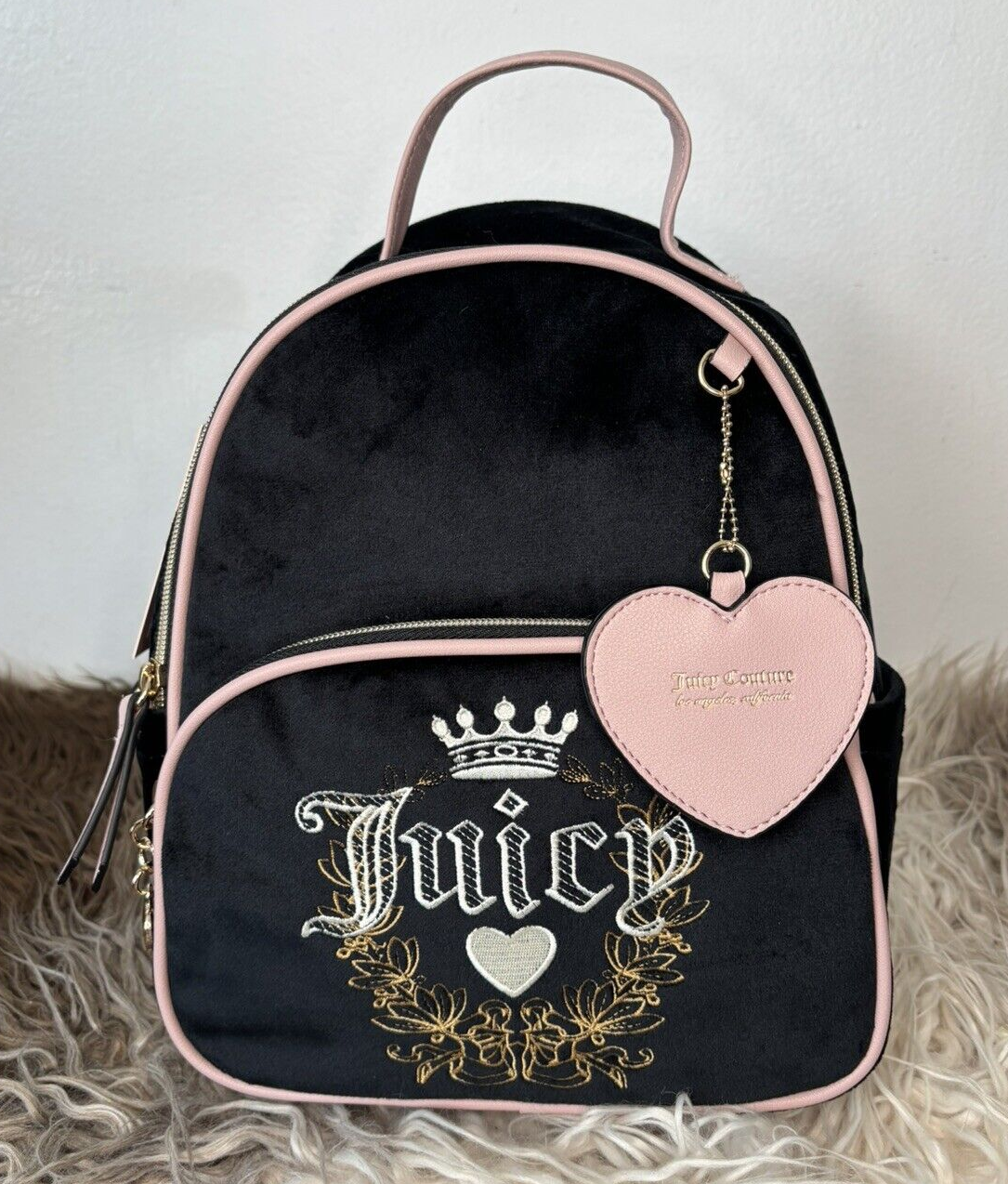 Juicy Couture Retro Bag Heritage Embroidered Backpack