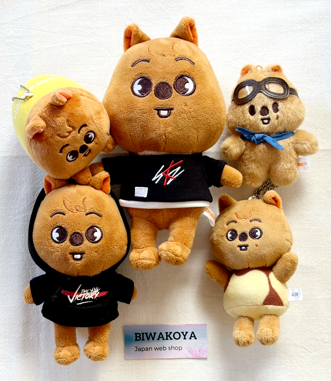 Stray Kids SKZOO Han Quokka Official Goods Set of 5 Stuffed Toys