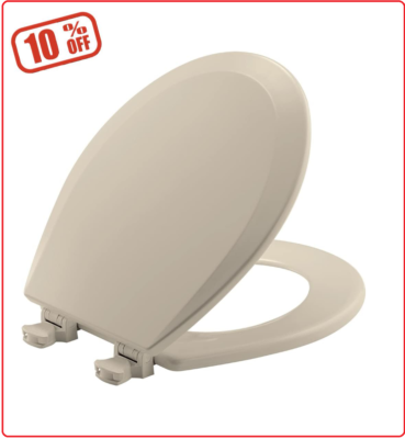 Bemis 500EC 146 Toilet Seat, 1 Pack Round, Almond