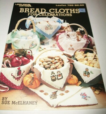 LA COUNTED CROSS STITCH LEAFLET PATTERN BREADCLOTHS FOR CELEBRATIONS #728