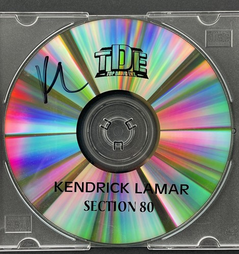 Kendrick Lamar Signed Autographed Section 80 Cd ADHD Rare