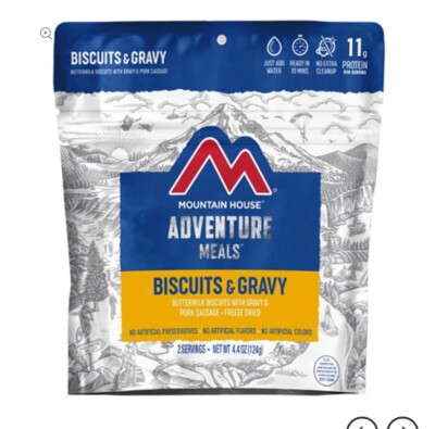 Mountain House (6) Bisquit And Gravy - Exp 10/2050-NEW!!