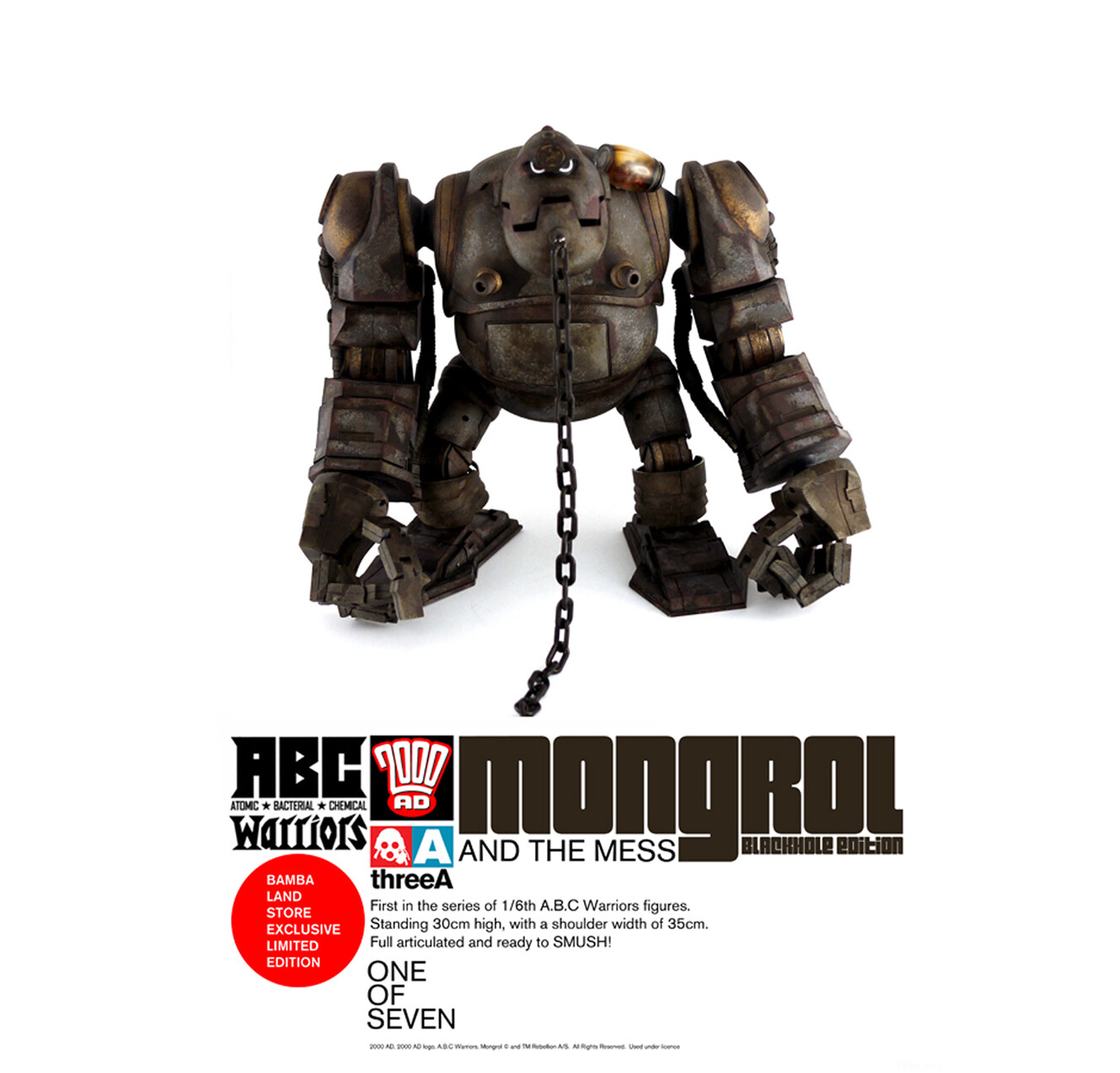 Threea Blackhole Mongrol 3AA 2000AD 1/6 3A wwr underverse Threea Blackhole Mongrol 3AA 2000AD 1/6 3A wwr underverse