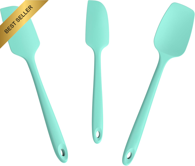 3-Piece Silicone Spatula Scrapers:  315°C Heat Resistant Food Grade Kitchen BPA