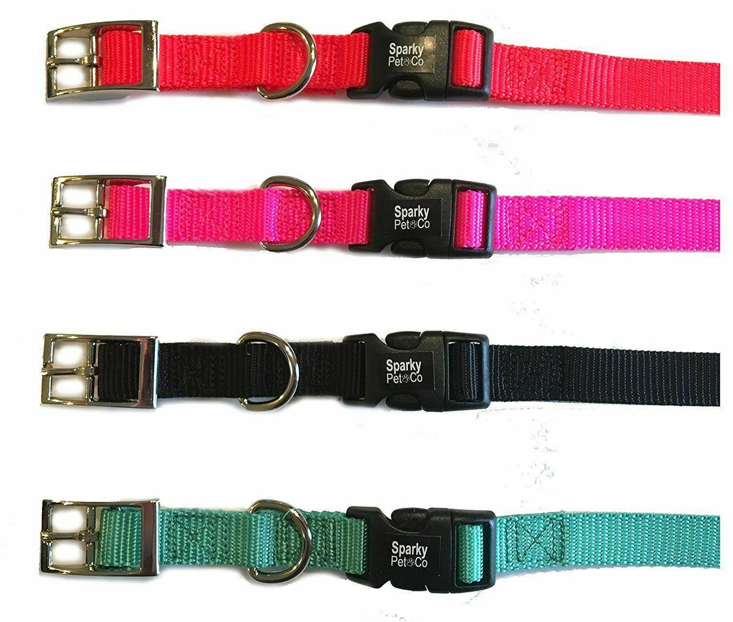 Sparky PetCo 3/4" Heavy Duty Nylon E Collar Double Buckle Strap13