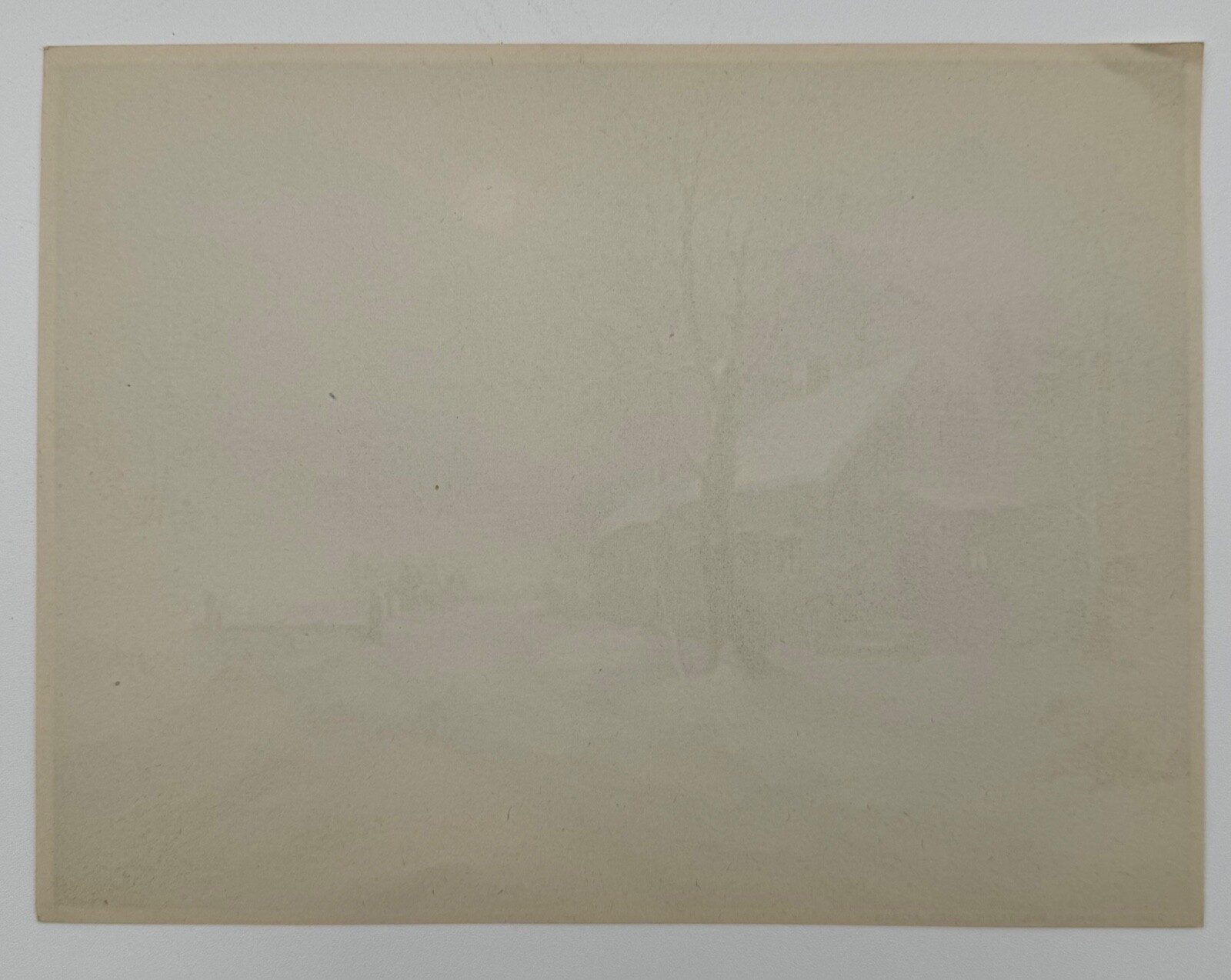 In Mid-Winter, Vintage 1940 6x8 Decorative Art Print, Beautiful Country View