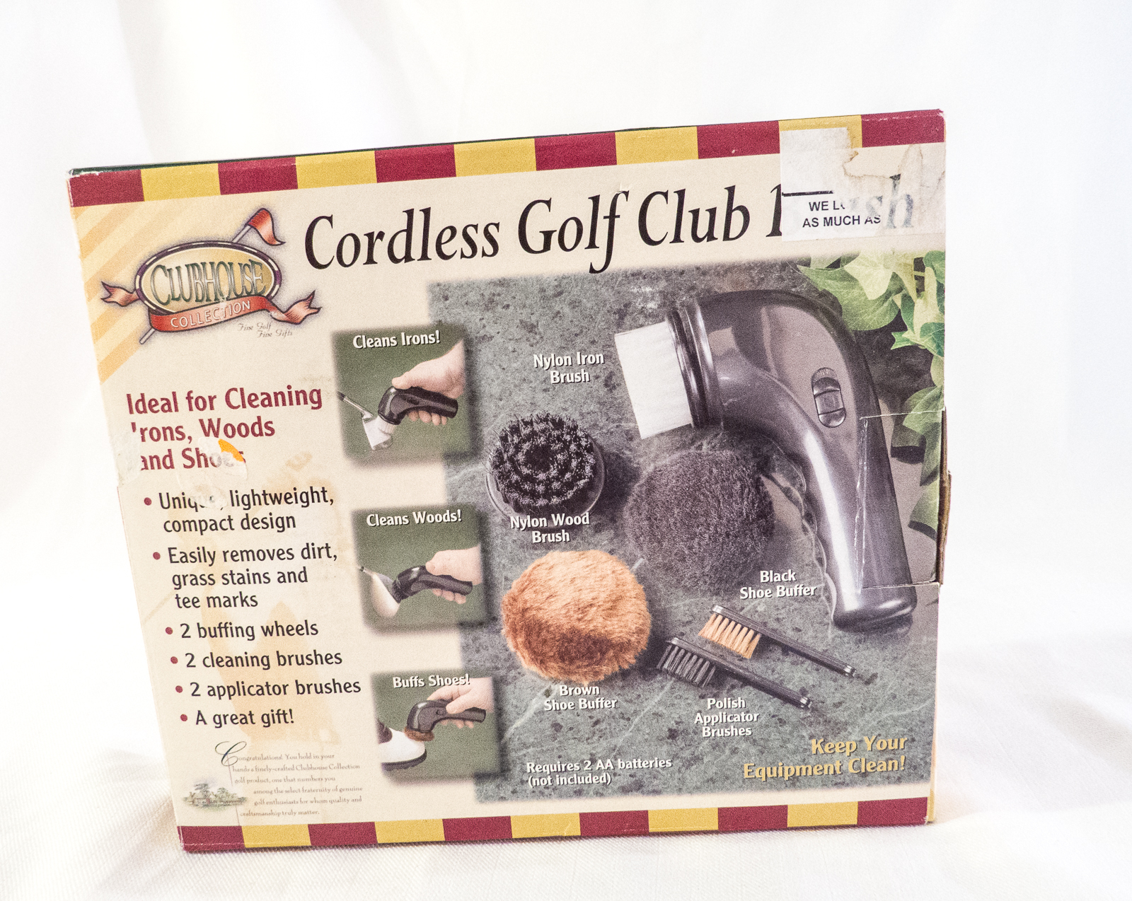 Golf Club Brush Kit, Cleans Irons, Woods, and shoes Cordless