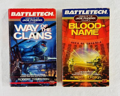 Battletech Legend Of The Jade Phoenix Volume 1 & 2 PB Book Lot Clans Blood