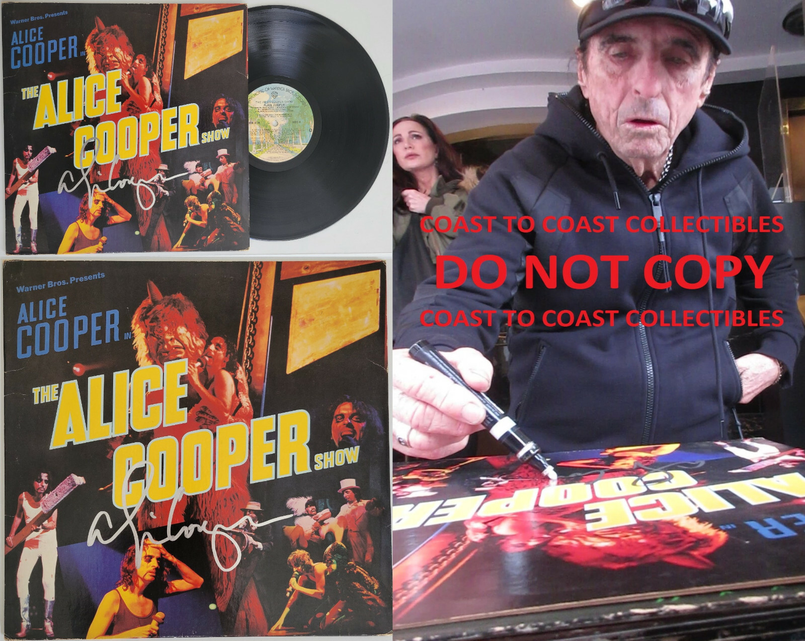 Alice Cooper signed Alice Cooper Show album COA autographed