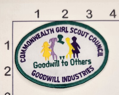 Girl Scouts Commonwealth Council Goodwill Industries Embroidered Iron Patch