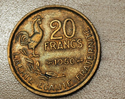 1950 B France 20 Francs KM# 917.2 | eBay