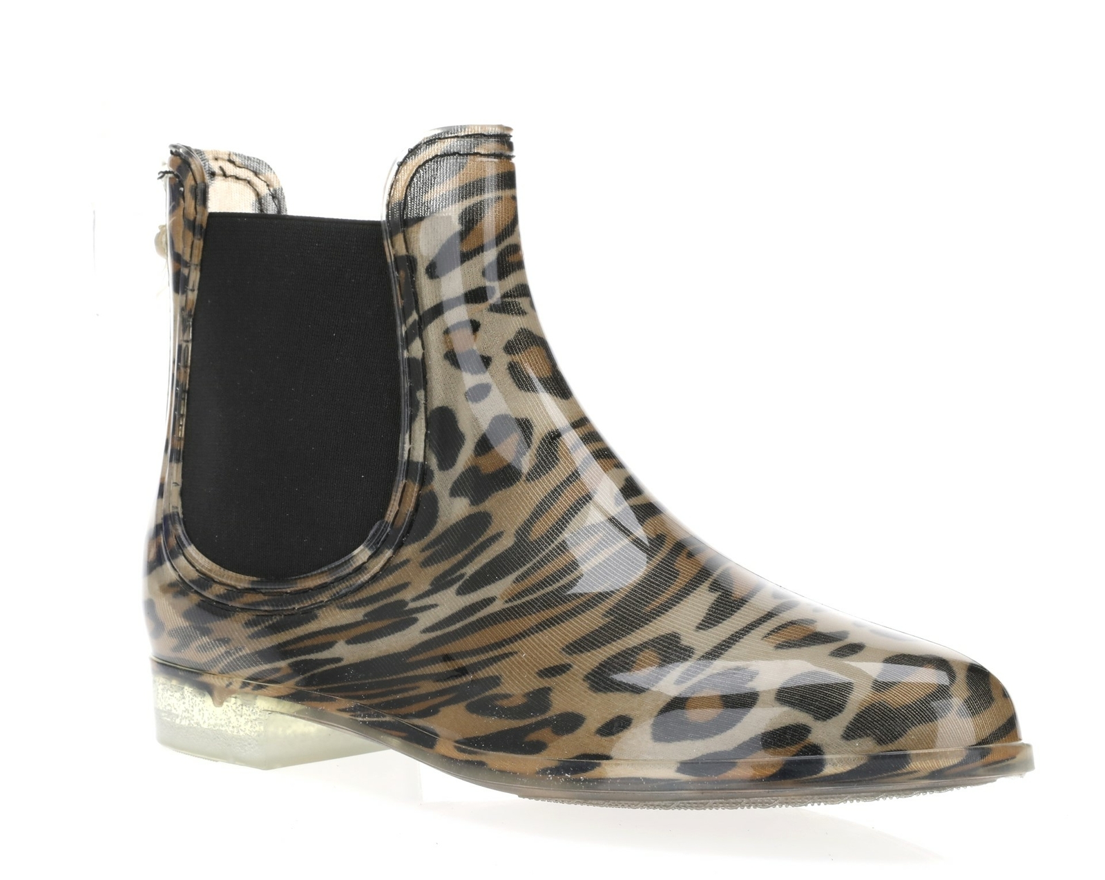 Catherine Malandrino 258289 Womens Rubber Chelsea Bootie Leopard Size 41 Medium