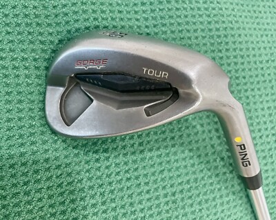 RH Ping Gorge Tour 56 Degree SS Sand Wedge Yellow Dot Steel Shaft - Very Good