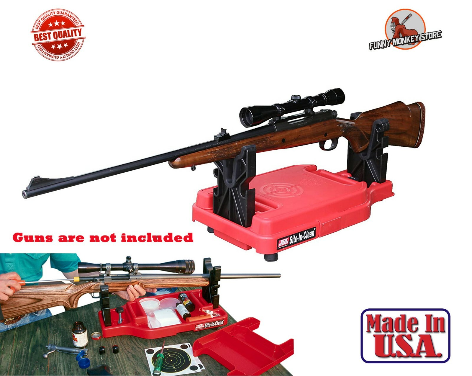 Rifle Shotgun Gun Vise Rest Stand for Cleaning Zeroing Scope Mounting