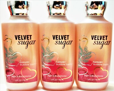 Bath Body Works VELVET SUGAR Luxury Bubble Bath, 10oz/295 mL
