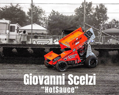2023 --- GEO SCELZI #18 ASPEN AIRE ''HOT SAUCE'' WoO SPRINT CAR POSTCARD  #2