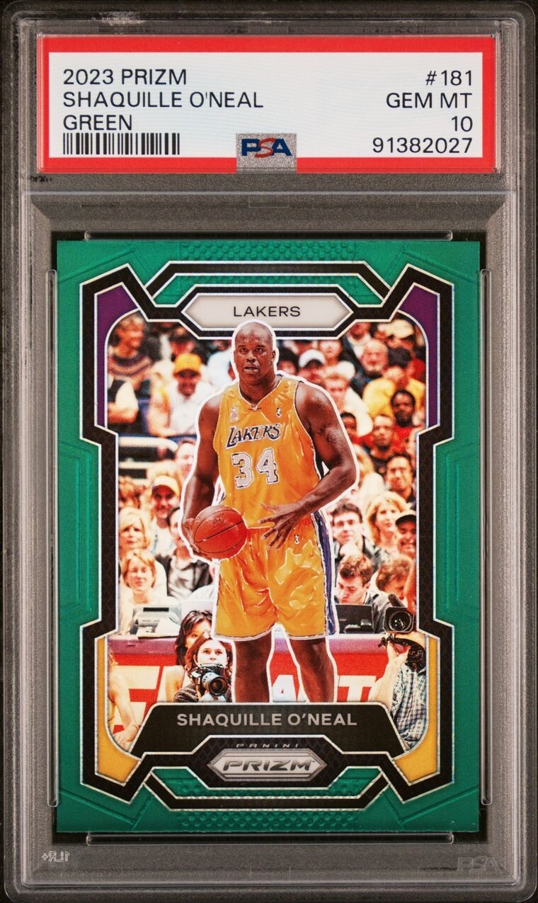2023 Panini Prizm Basketball Shaquille O'Neil Green Card