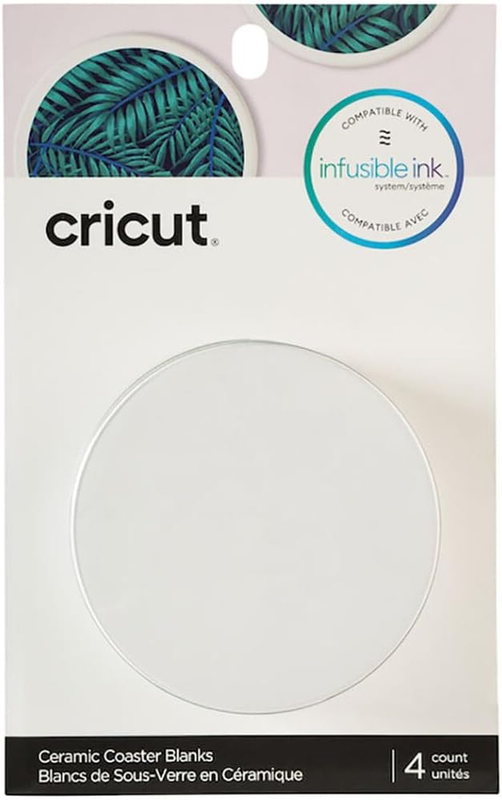 Coaster Blanks, Ceramic Infusible Ink, White