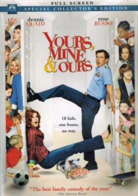 Yours, Mine & Ours w Dennis Quaid (FS DVD)-You Can CHOOSE WITH OR WITHOUT A CASE