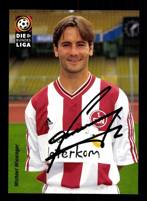 Michael Wiesinger Autogrammkarte 1 Fc NÃ¼Rnberg 1998-99 Original + A 196009