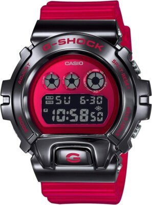 Casio G-Shock GM-6900B-4 Men's Digital Watch NEW Red Resin Band