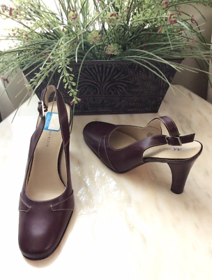 Burgundy slingbacks clearance