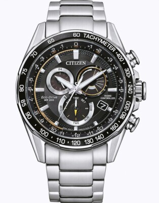 Citizen Promaster Eco-Drive Radio Clock Alarm Chronograph 1 23/32in 20 Atm