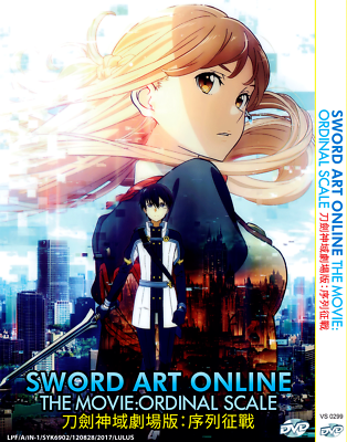 DVD Sword Art Online Movie Ordinal Scale English Subtitles Tracking Shipping