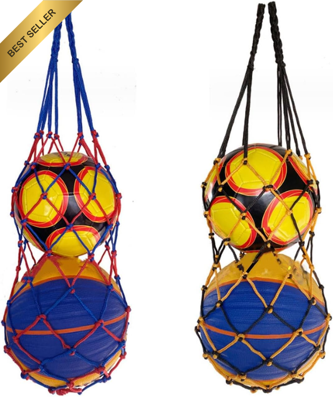Basketball Storage Net Bag,Football Soccer Ball Bag Mesh Can Carry Double Balls