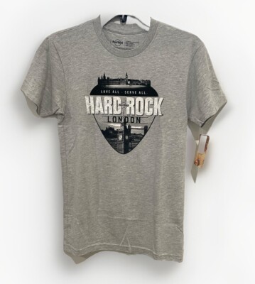 Hard Rock Cafe Men's Pick City Tee Gray LONDON Size XS - New With Tags