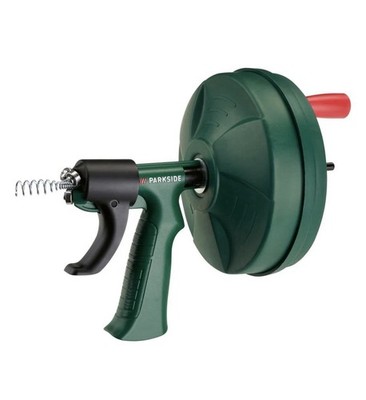 Parkside Rohrreinigungsspirale Rohrreiniger Reinigungsspirale mit Handkurbel NEU