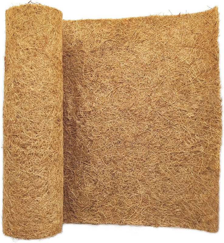 16X120 Inch Natural Coconut Coir Liner Sheets Coco Fiber Roll Coco Mat for Plant