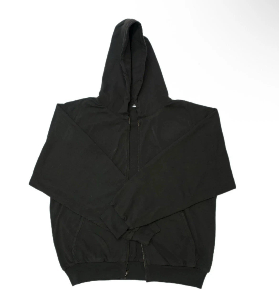 Yeezy GAP LA H14B Full Zip Hoodie Black w/ Drawstrings