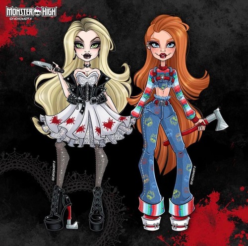 Monster High Skullector Chucky and Tiffany Doll 2-Pack × 1