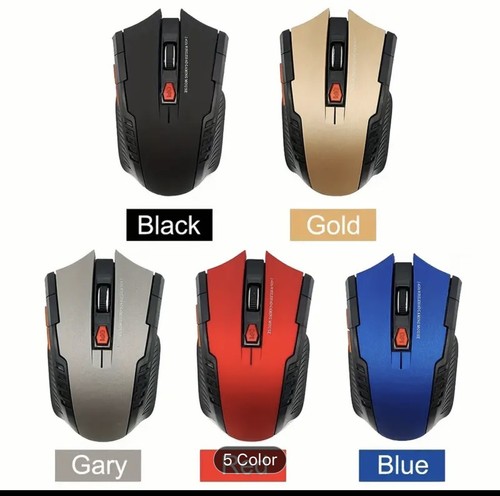 Wireless Gaming Mouse (Black, Gold, Gray, Red, or Blue)