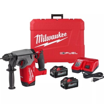 Milwaukee 2912-22 M18 Fuel 18V 1'' SDS Plus Rotary Hammer with Battery & Charger