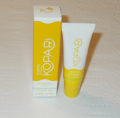 KOPARI Coconut oil LIP GLOSSY Gloss Balm ~ PINEAPPLE ~ 0.35oz/10g NEW IN BOX
