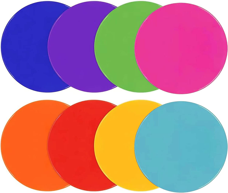10 Inch Non Slip Rubber Agility Markers Flat Field Cones Floor Dots