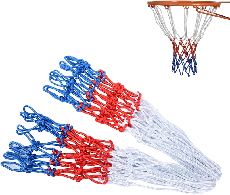 Rhoyee 2PCS Basketball Net Replacement Heavy Duty Basketball Hoop Net Outdoor Du