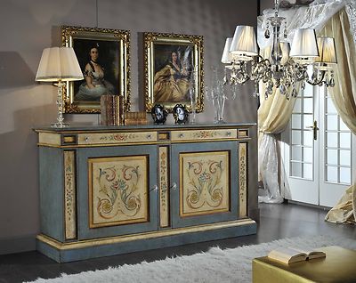 CREDENZA MADIA  SOGGIORNO DIPINTA MANO DECORATA VARI COLORI  PERSONALIZZABILE.