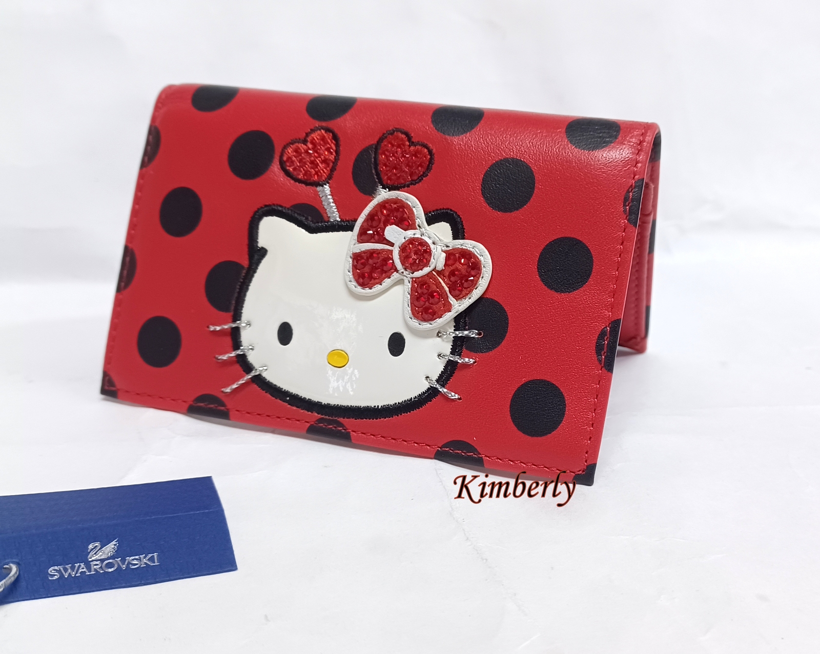スワロフスキー Hello Kitty LadyBug スマートフォンケース iPhone14・14Plus・14Pro・14ProMaxケース SWAROVSKI デコ